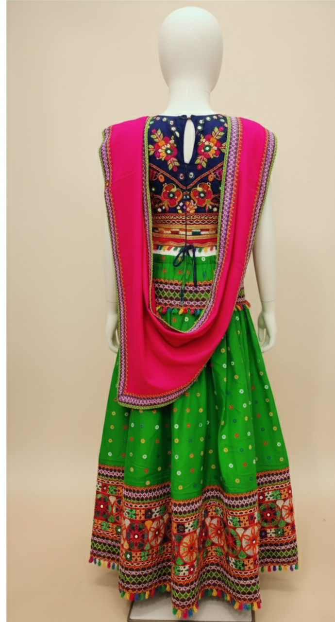 Lehenga Choli Set with Pink Dupatta - Image 2