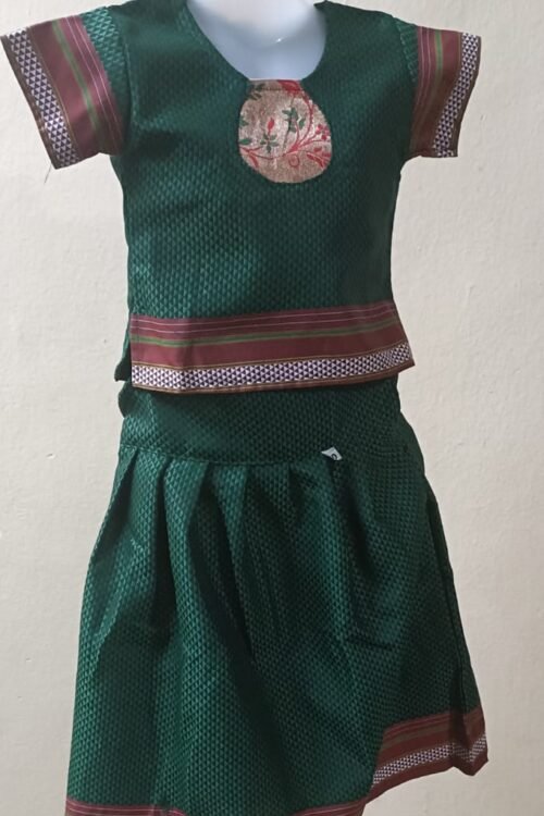 Traditional South Indian Girl’s lehenga–top set