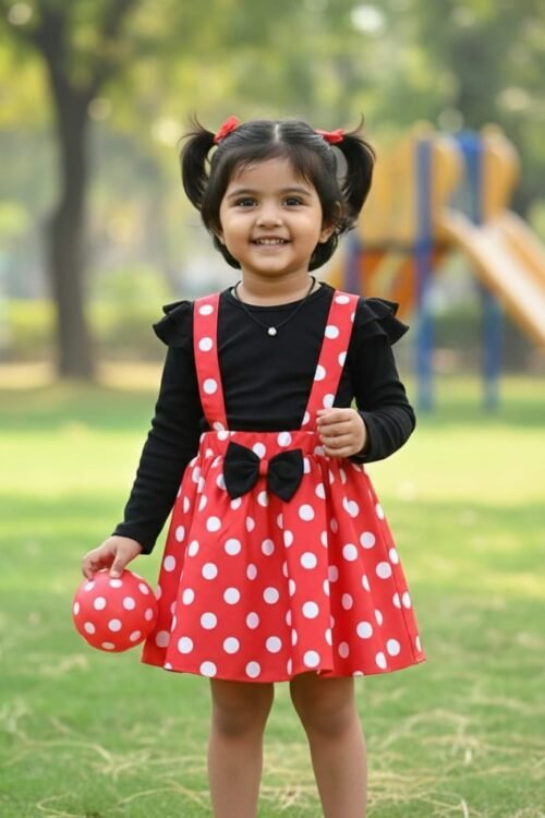 Red and White Polka Dot Dress